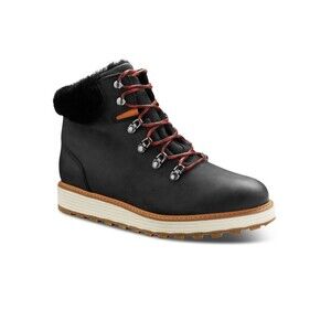 Samuel Hubbard Shear Alpine Women's Boots Black Nubuck Shearling Lined NWOB 11